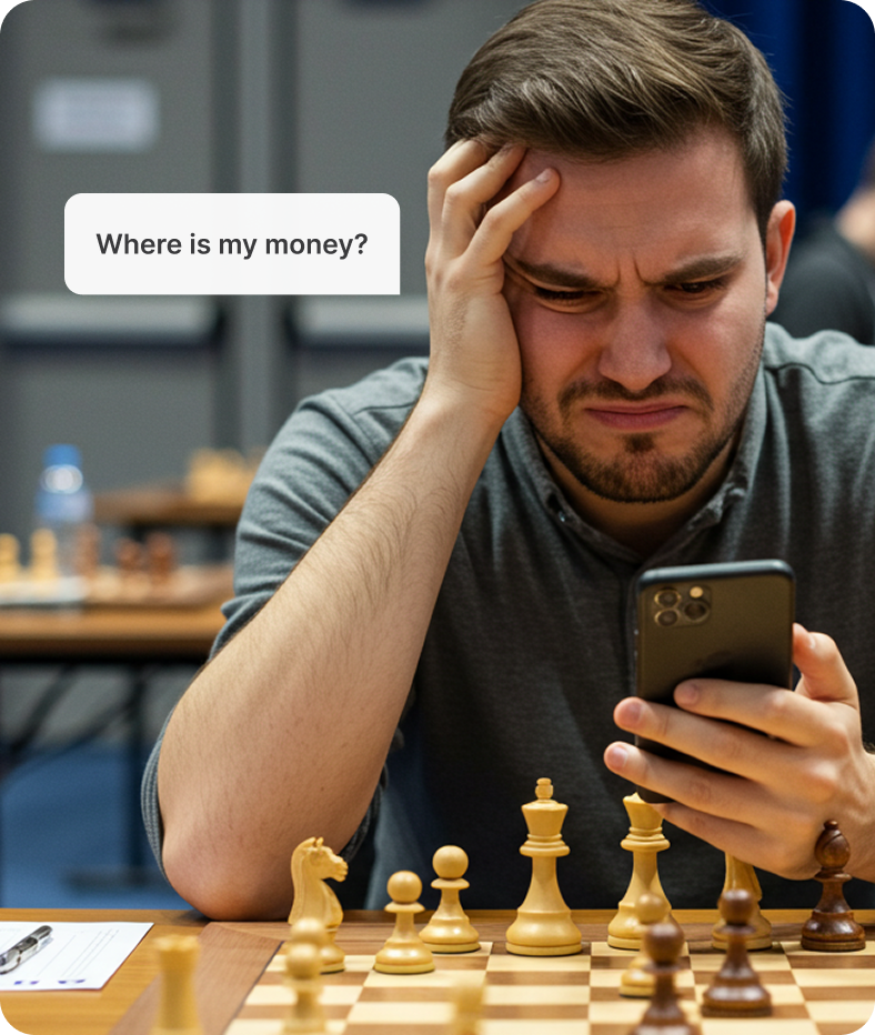 Athlete payment challenges illustration